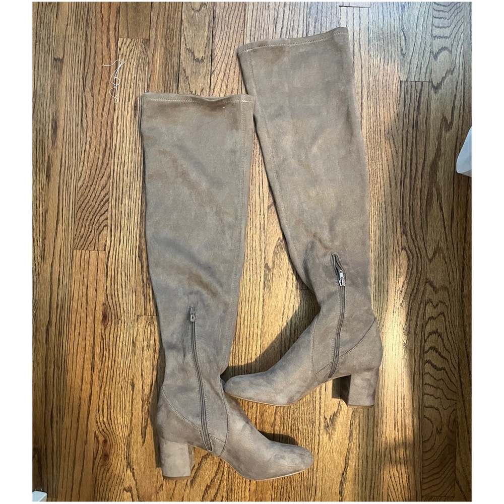 INC over the knee suede boots